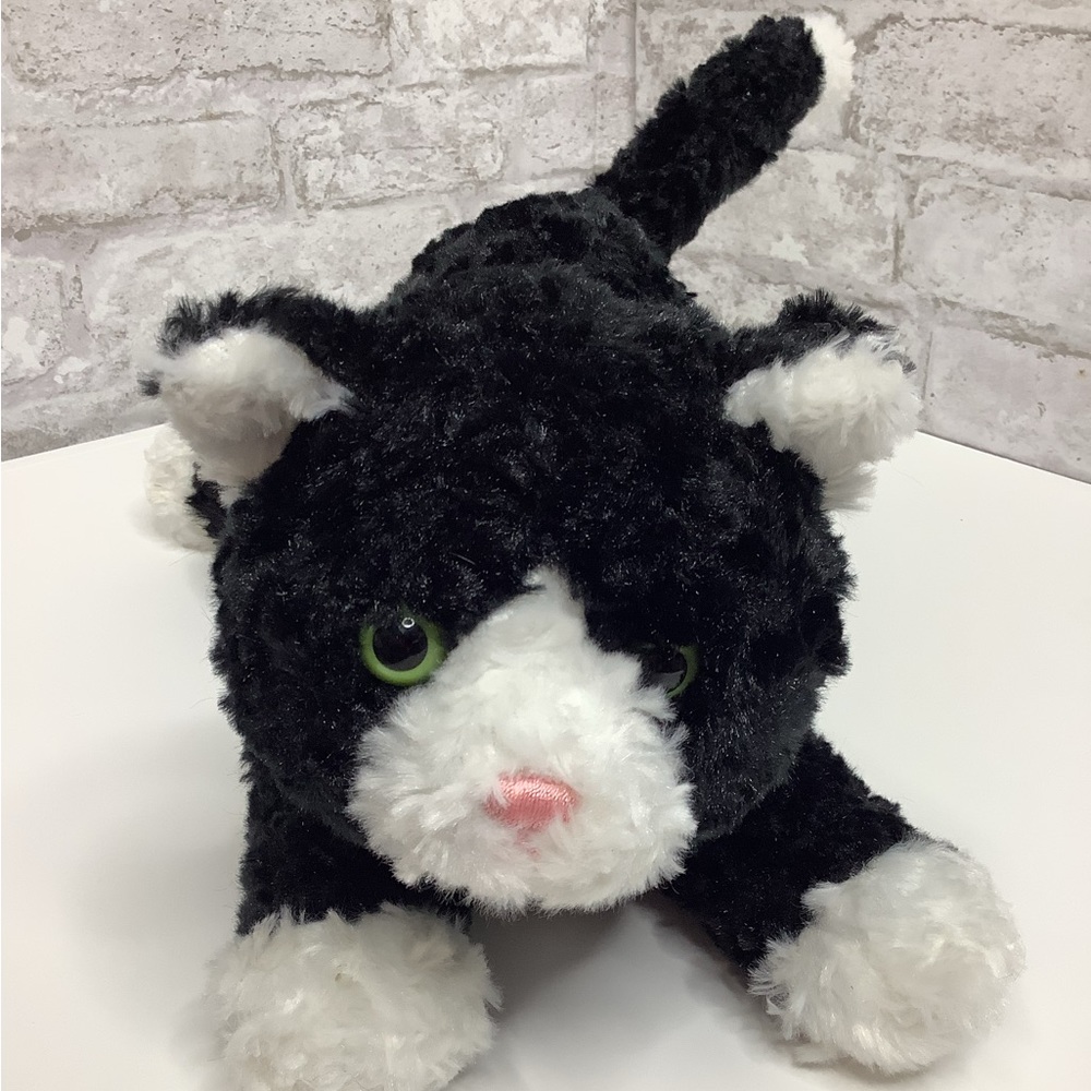 Gund Sebastian Tuxedo Cat Stuffed Animal Plush Toy 14" Black White Kitty